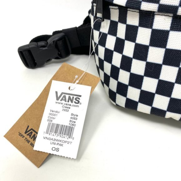 VANS Street Ready Waist Pack Fanny Belt Bag White Black Women's VN0A3WKDP2T - Picture 7 of 10